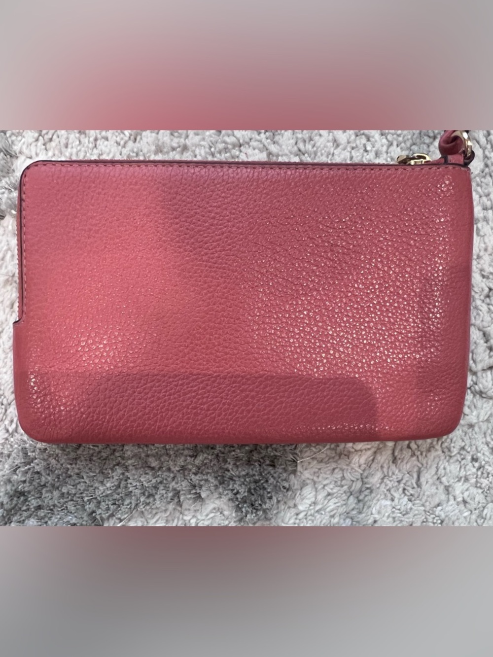 Coach Double Zip Wallet in Signature Canvas with a floral print. - Picture 5 of 8
